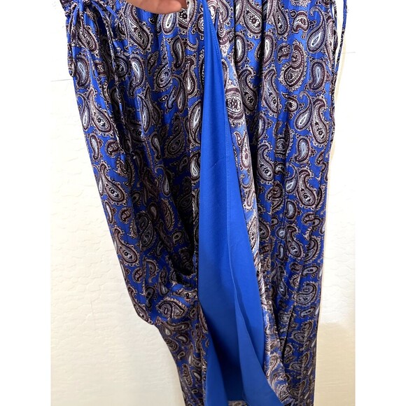 Banana Republic Womans Maxi Dainty Paisly Print Sleeveless Dress Size M Y2K - Picture 11 of 14